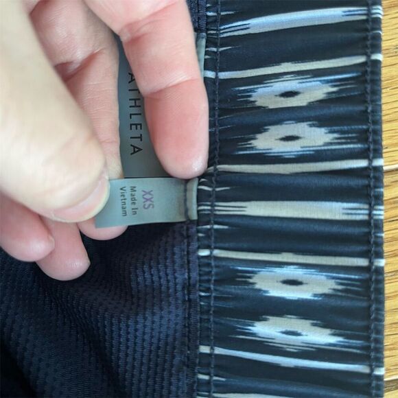Athleta Women's 2XS Blue Ikat Skort Golf Tennis Elastic Waistband - Picture 5 of 8